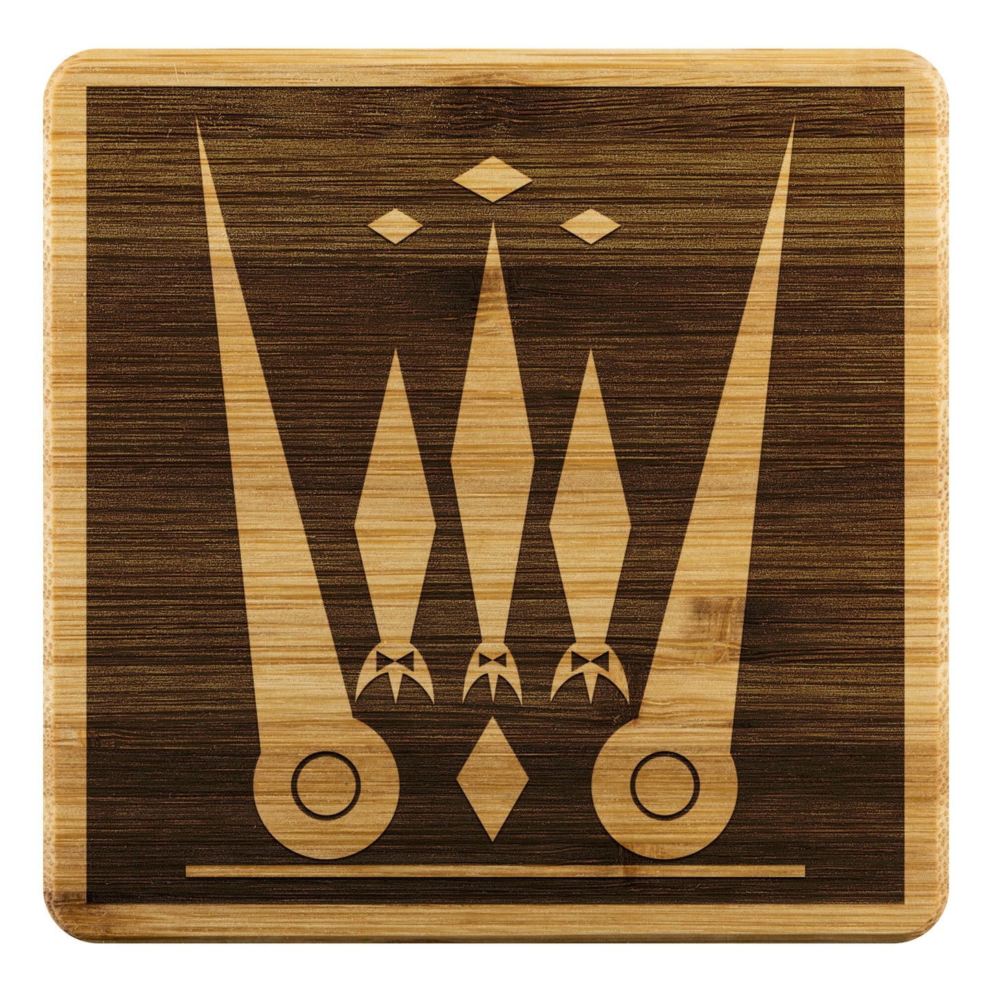 Purple Rich Apparel | Out Etch On Bamboo Coaster