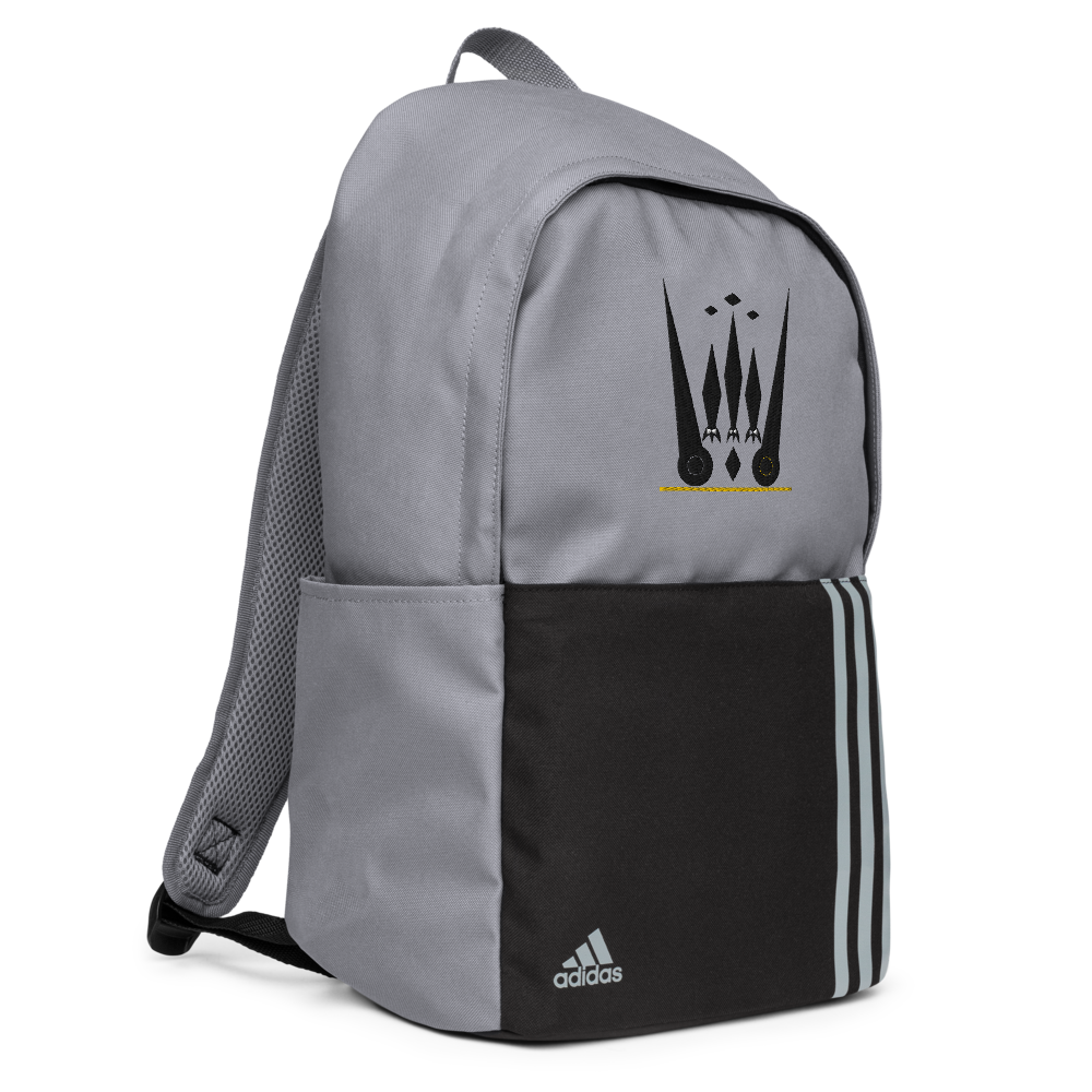 Purple Rich Apparel | Black on Grey Adidas Backpack