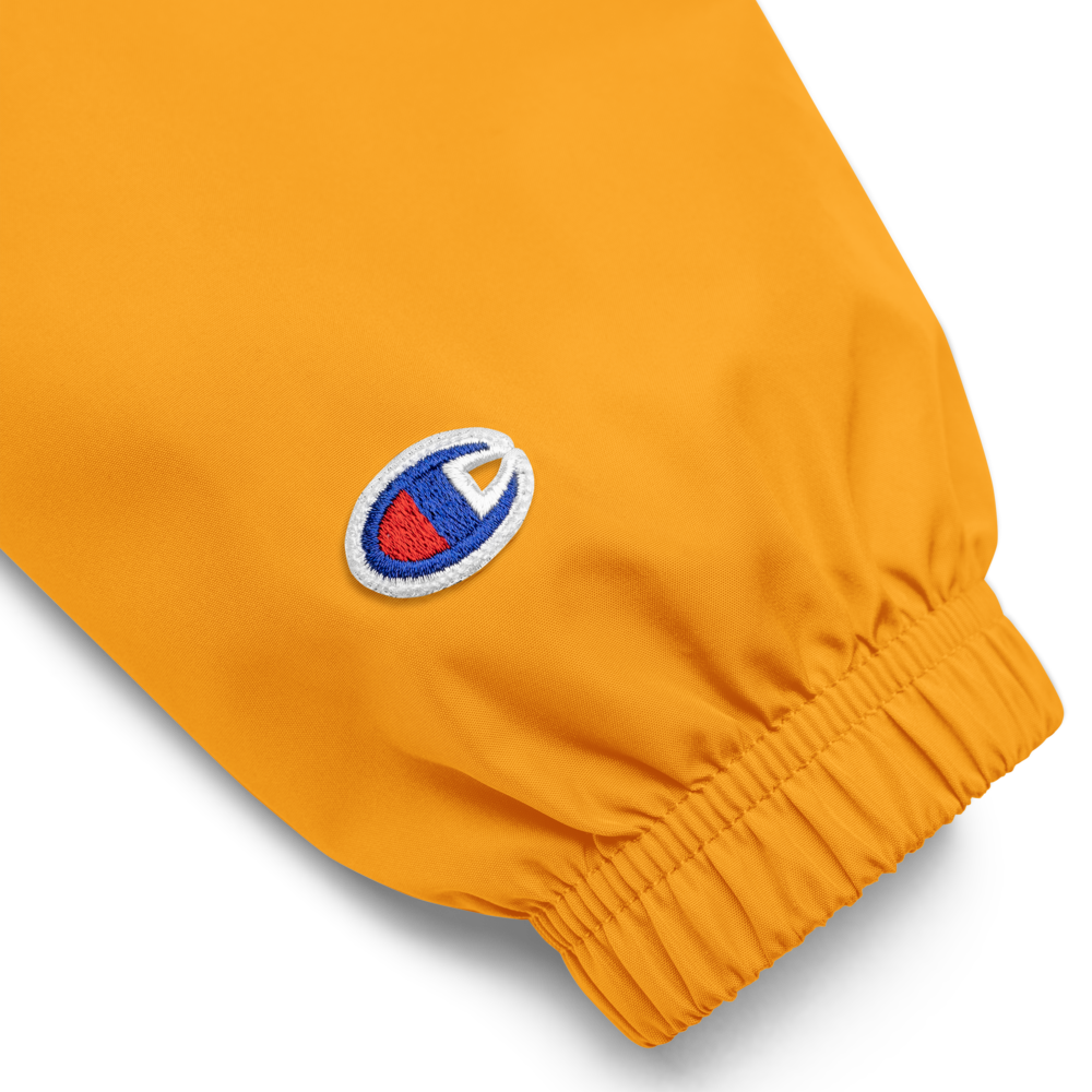 Kiss Me | Green on Orange Champion Jacket