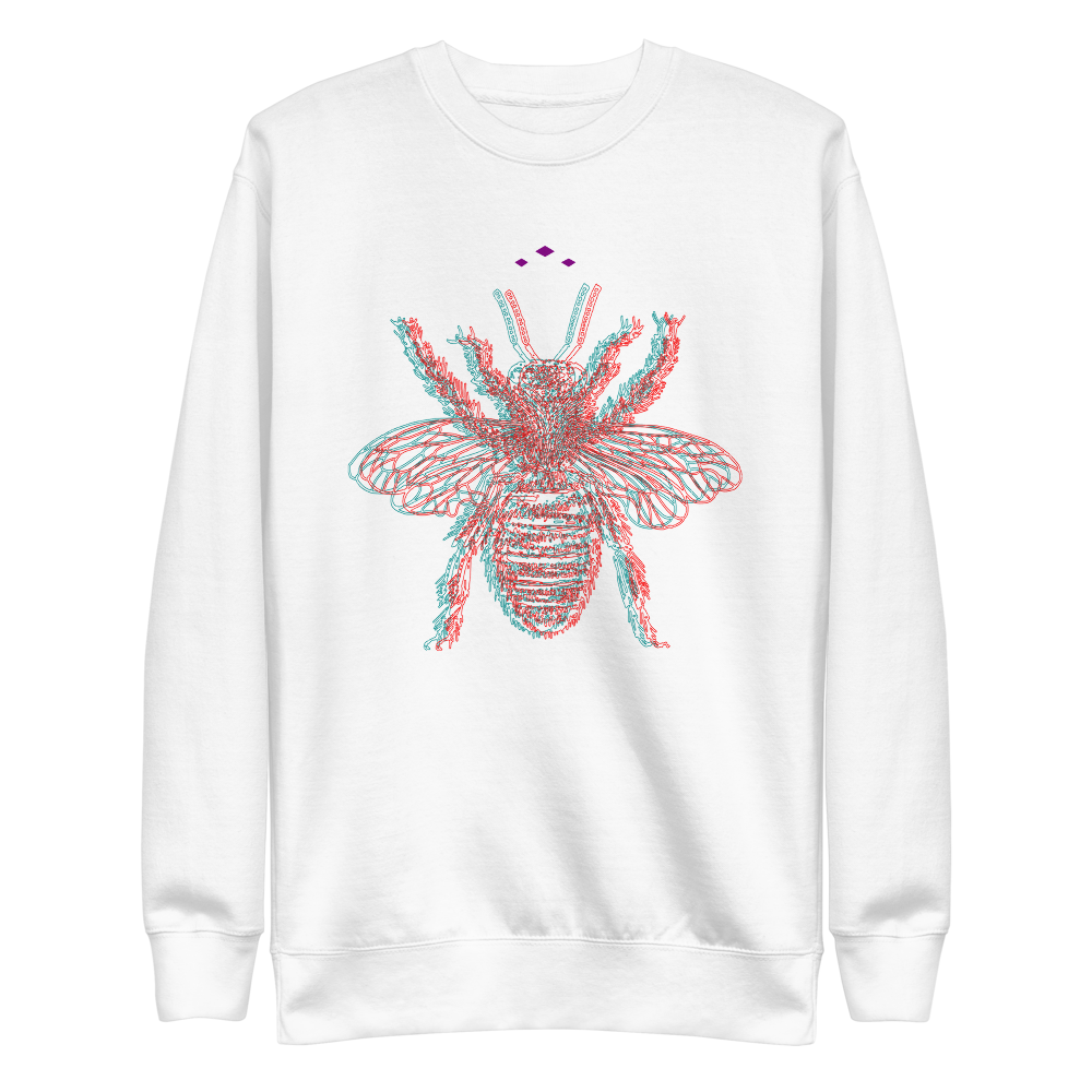 Buzzed Bee | Colors On White Sweatshirt