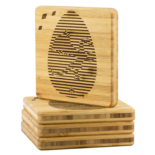 Dragon's Egg | Etched On Bamboo Coaster