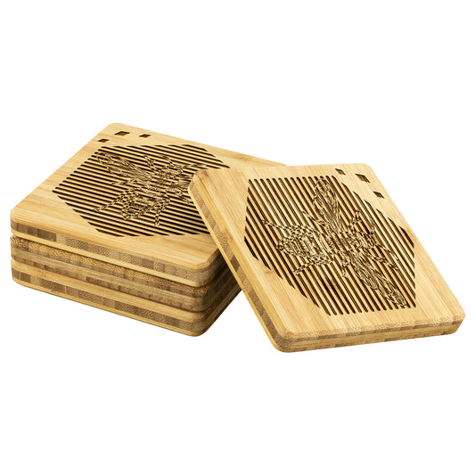 Hornet | Etched On Bamboo Coaster