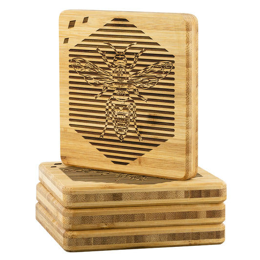 Hornet | Etched On Bamboo Coaster