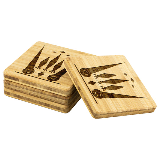 Purple Rich Apparel | Etched On Bamboo Coaster