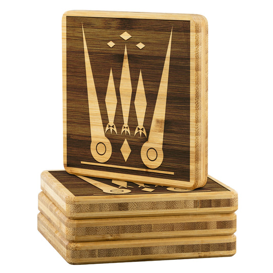 Purple Rich Apparel | Out Etch On Bamboo Coaster