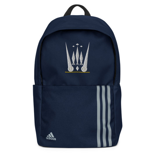 Purple Rich Apparel | White On Navy Adidas Backpack