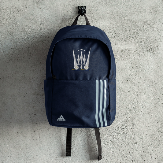 Purple Rich Apparel | White On Navy Adidas Backpack