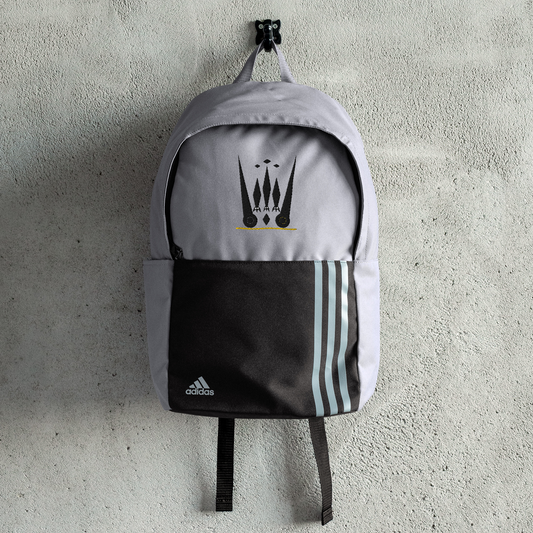 Purple Rich Apparel | Black on Grey Adidas Backpack