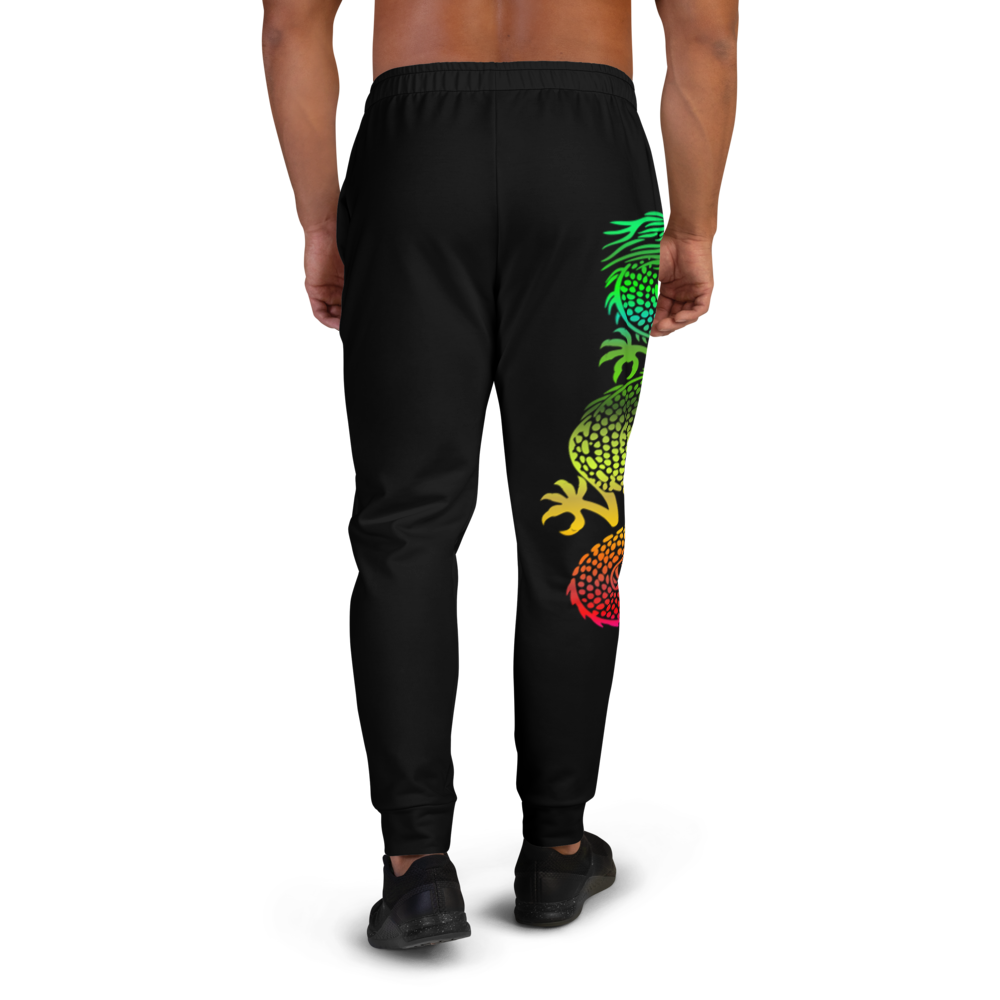 Dragon | Colors On Black Joggers