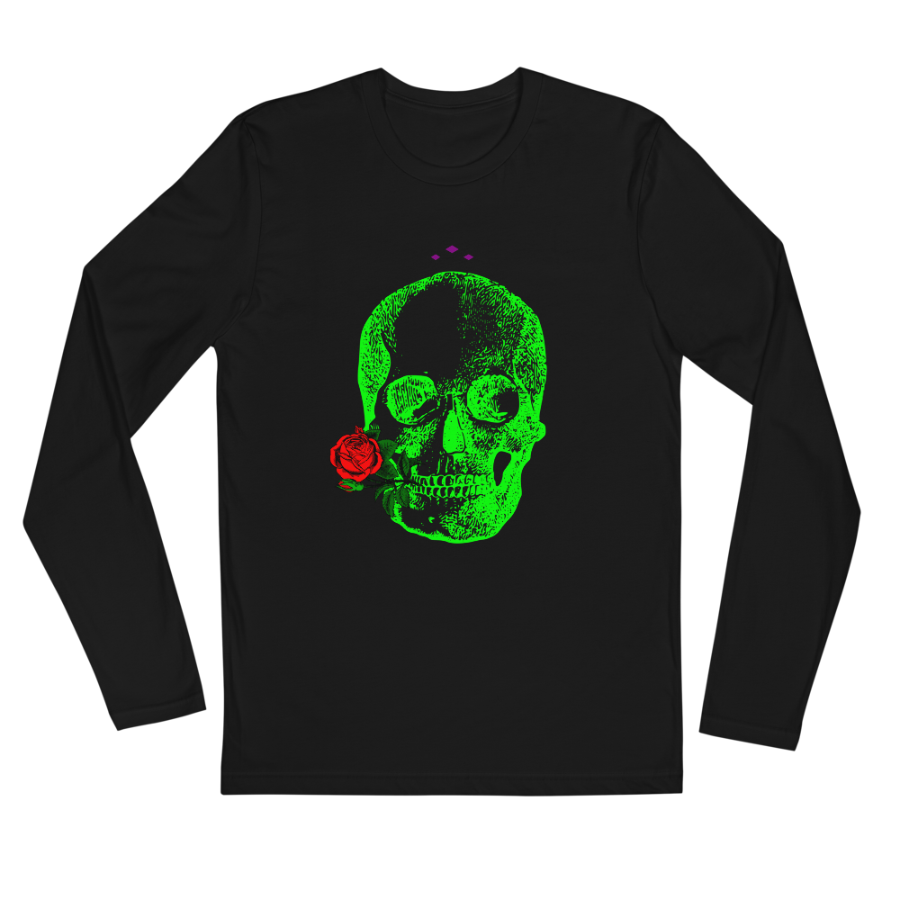 Romance 4Ever | Green On Black Long Sleeve