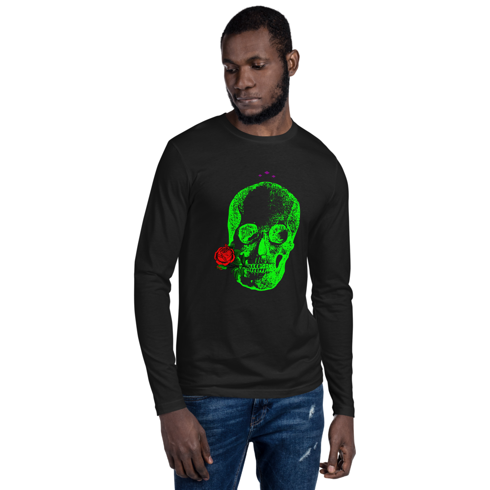 Romance 4Ever | Green On Black Long Sleeve