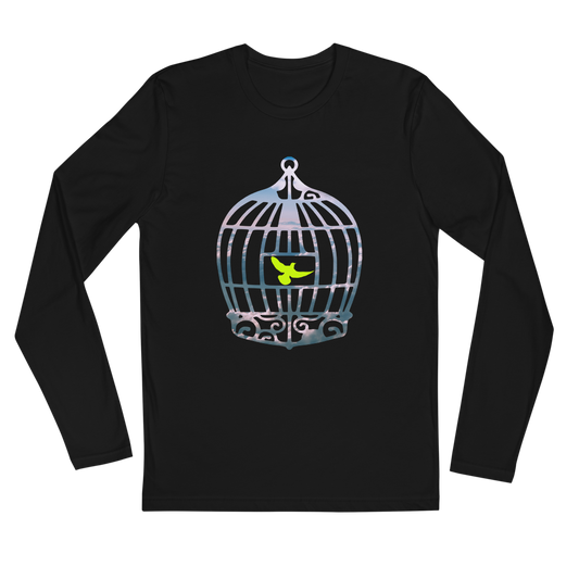 Uncaged | Green On Black Long Sleeve