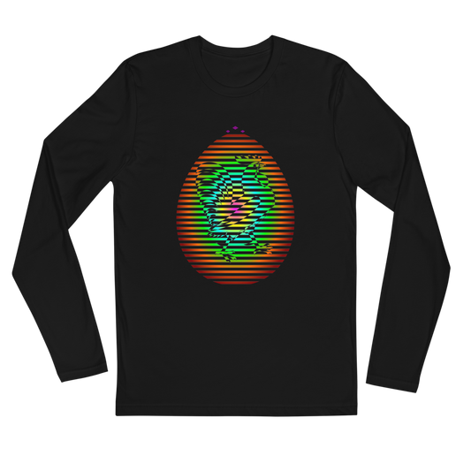 Rooster | Colors On Black Long Sleeve