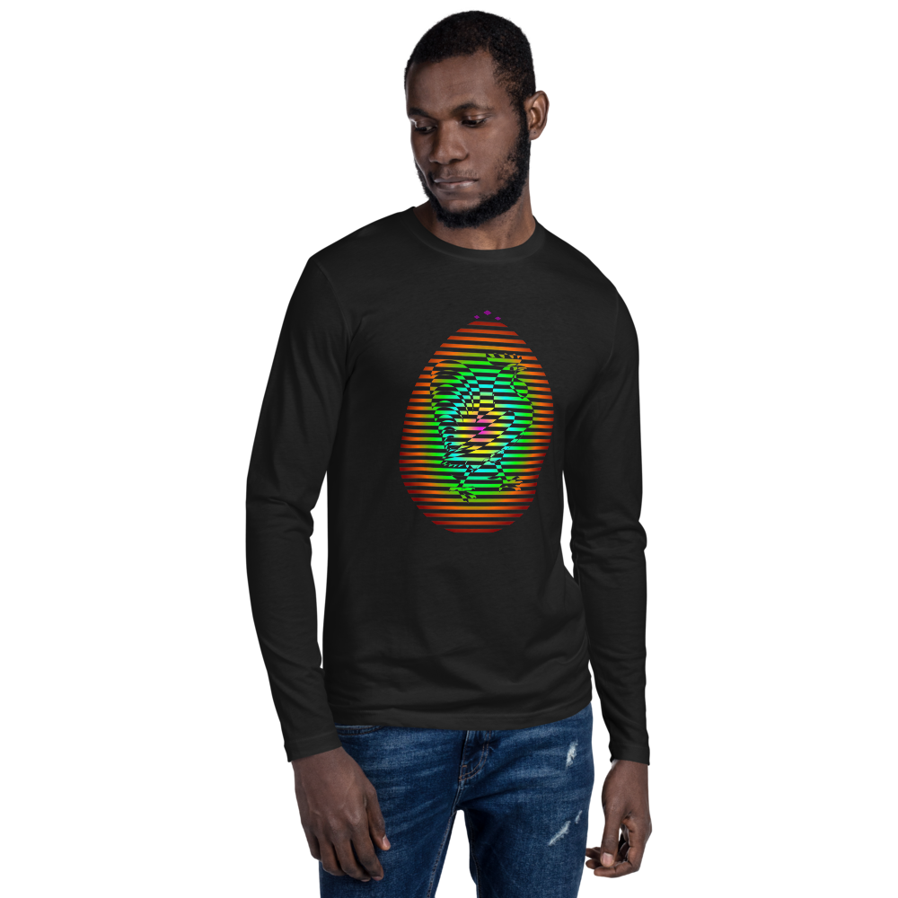 Rooster | Colors On Black Long Sleeve