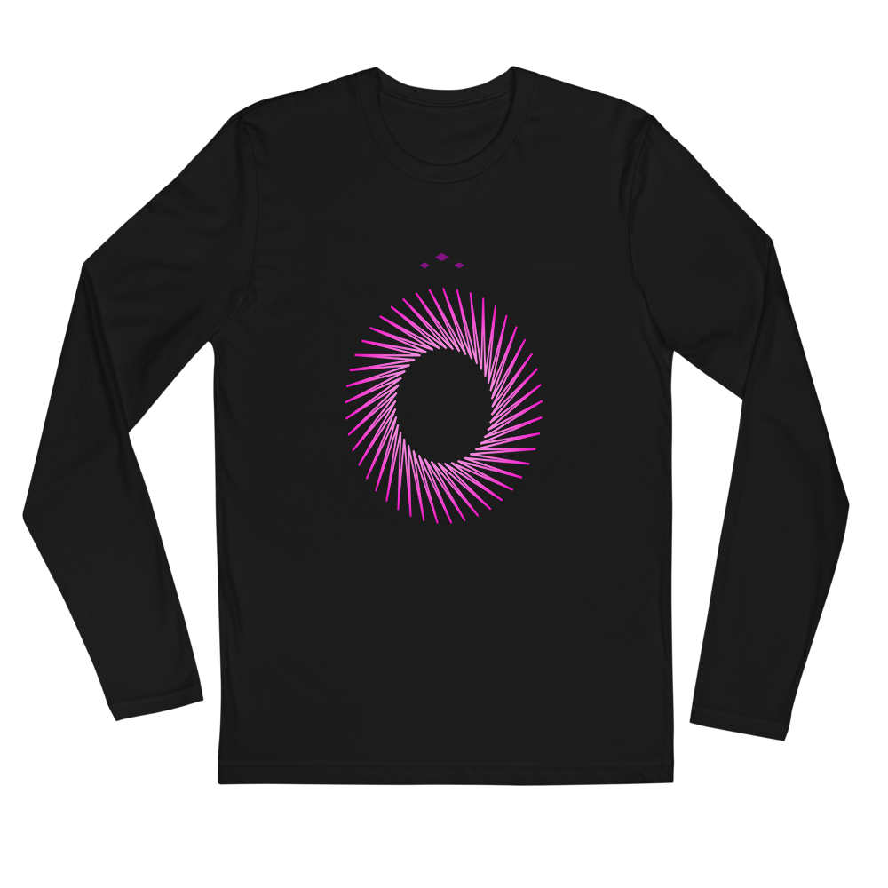 Pink A Hole | Pink On Black Long Sleeve