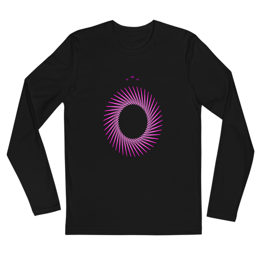 Pink A Hole | Pink On Black Long Sleeve