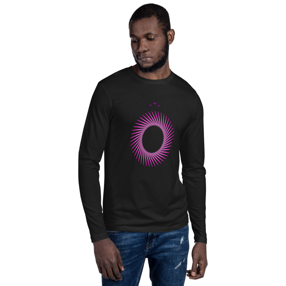 Pink A Hole | Pink On Black Long Sleeve