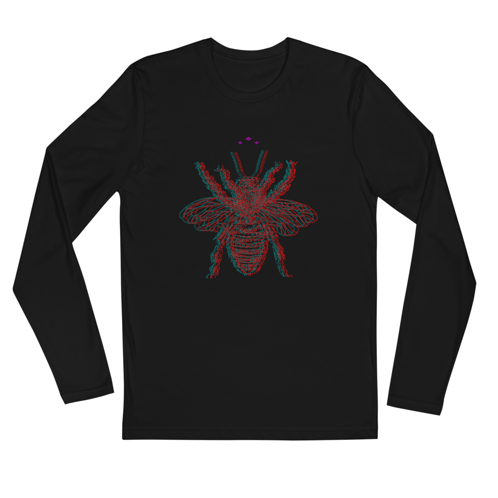 Buzzed Bee | Colors On Black Long Sleeve