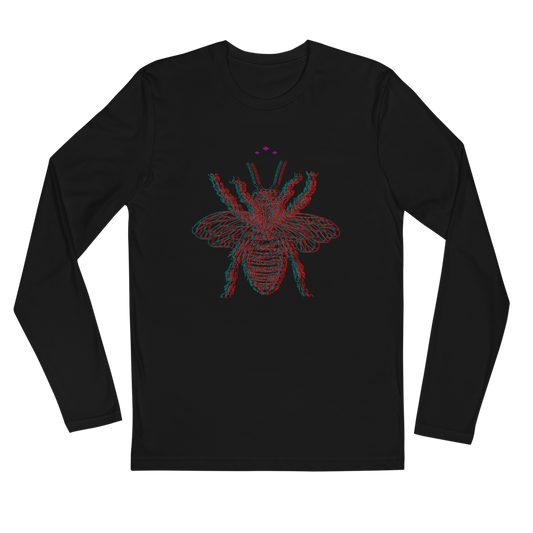 Buzzed Bee | Colors On Black Long Sleeve