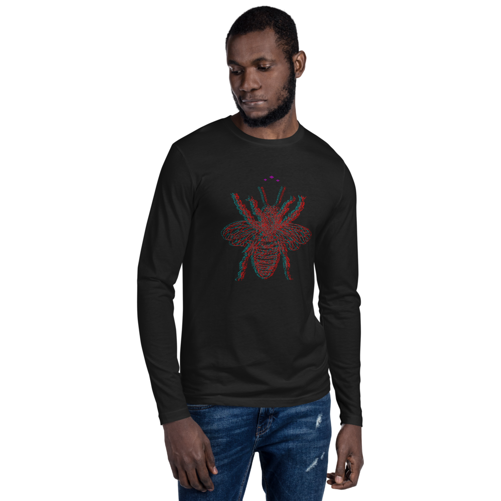 Buzzed Bee | Colors On Black Long Sleeve