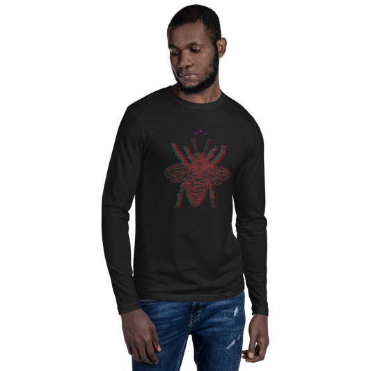 Buzzed Bee | Colors On Black Long Sleeve