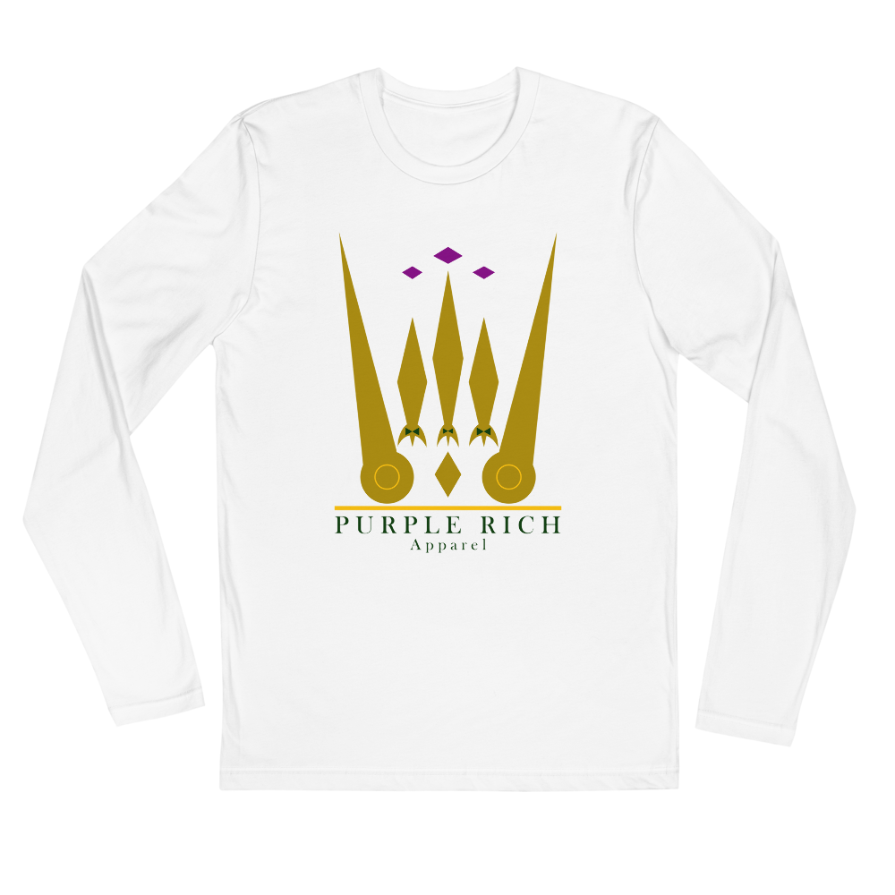 Purple Rich Apparel | Colors On White Long Sleeve