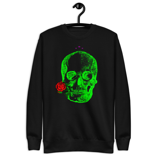 Romance 4Ever | Green On Black Sweatshirt