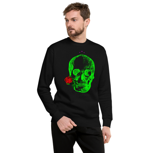 Romance 4Ever | Green On Black Sweatshirt