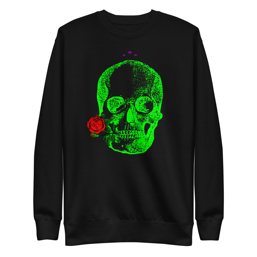 Romance 4Ever | Green On Black Sweatshirt