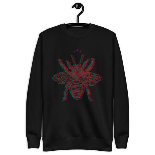 Buzzed Bee | Colors On Black Sweatshirt