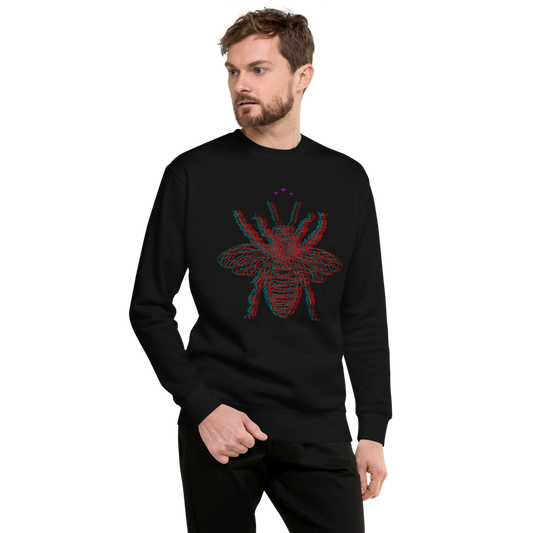 Buzzed Bee | Colors On Black Sweatshirt