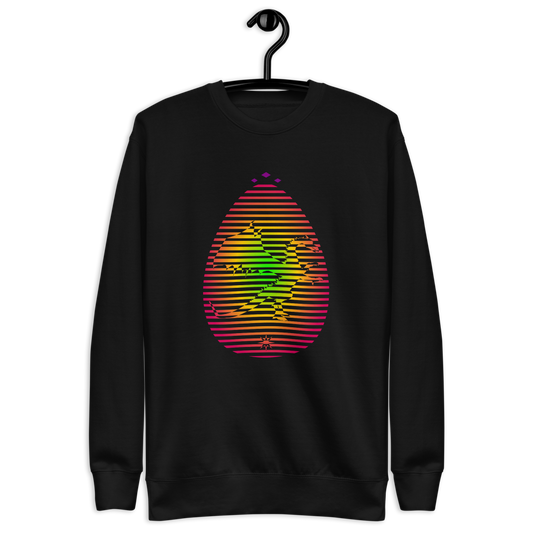 Dragon's Egg | Colors On Black Sweatshirt