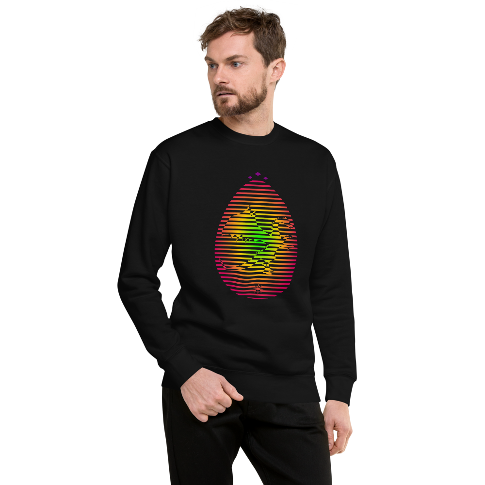 Dragon's Egg | Colors On Black Sweatshirt