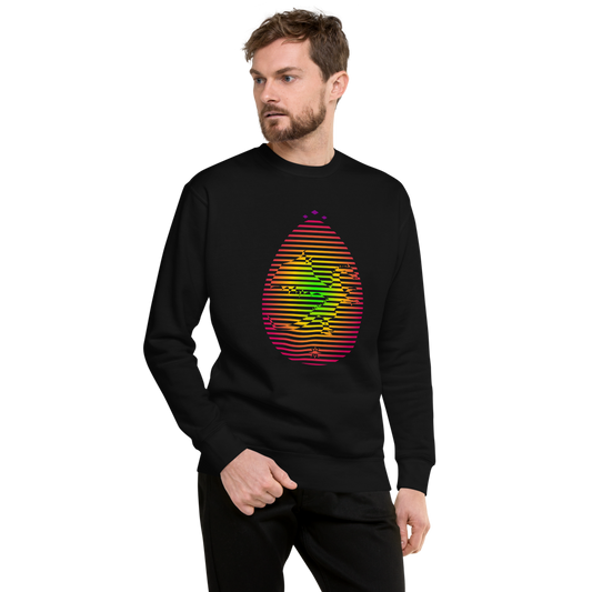 Dragon's Egg | Colors On Black Sweatshirt