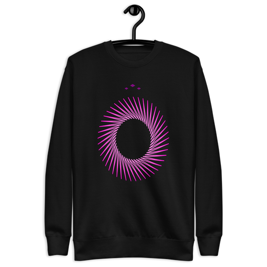 Pink A Hole | Pink On Black Sweatshirt