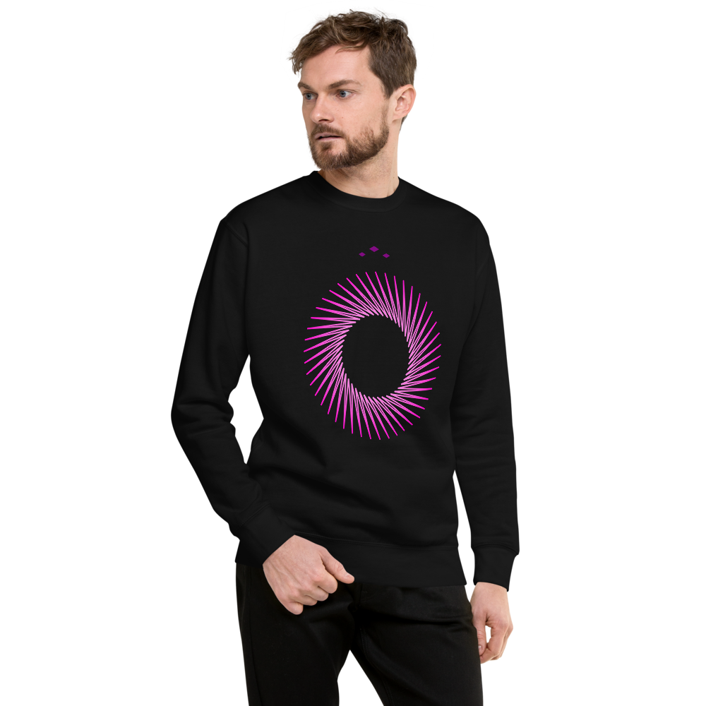 Pink A Hole | Pink On Black Sweatshirt