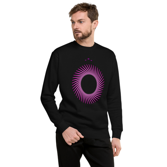 Pink A Hole | Pink On Black Sweatshirt