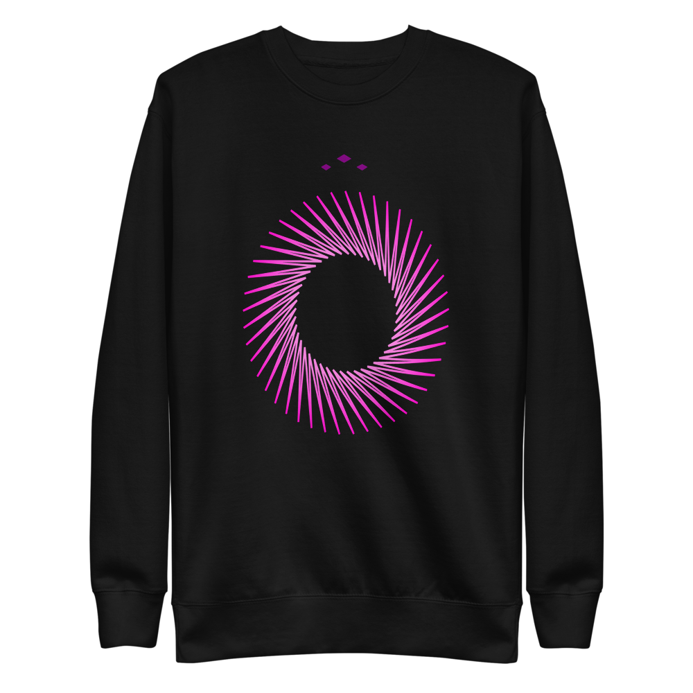 Pink A Hole | Pink On Black Sweatshirt