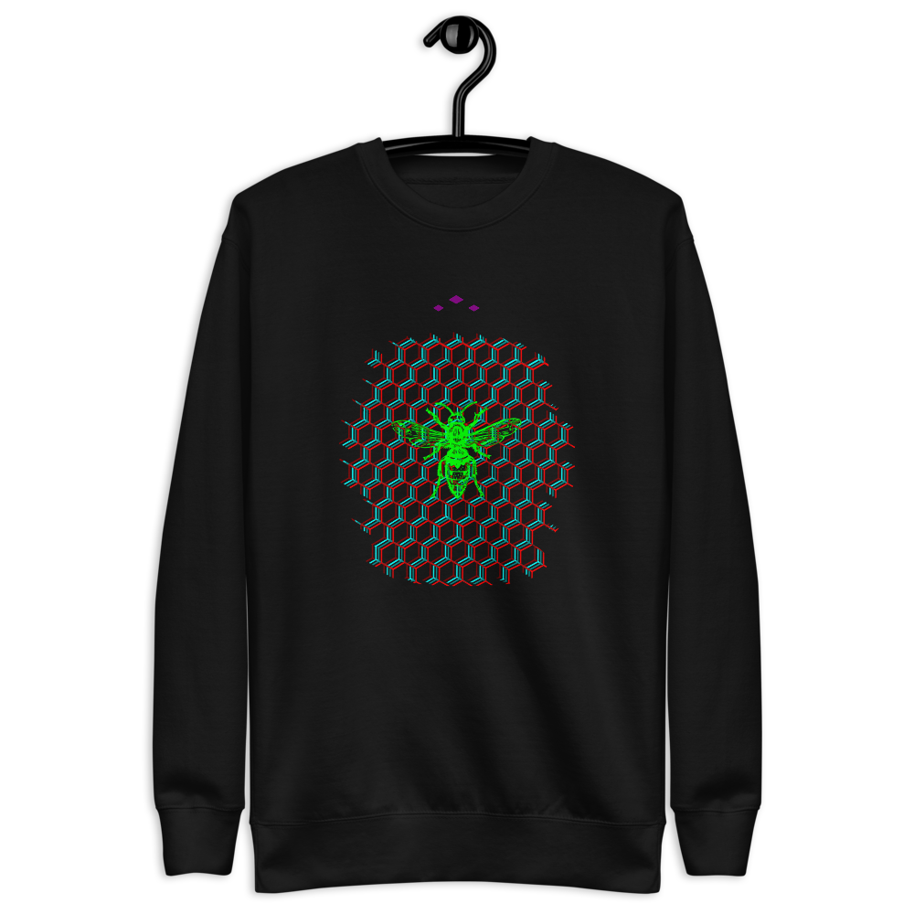 Hive | Green On Black Sweatshirt