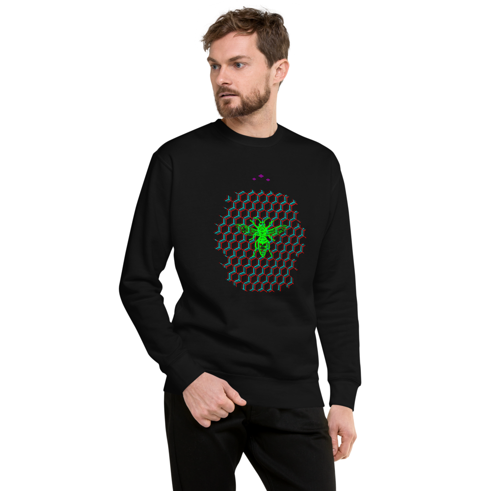 Hive | Green On Black Sweatshirt