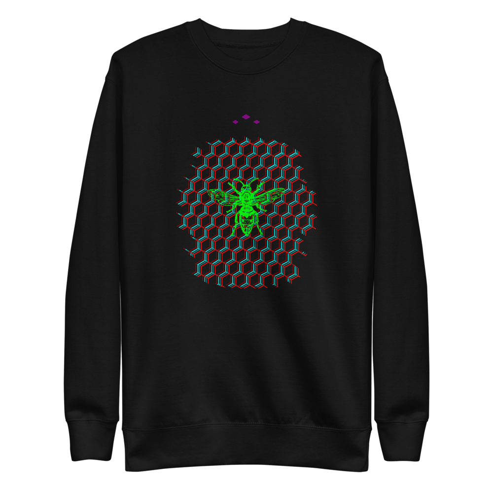 Hive | Green On Black Sweatshirt