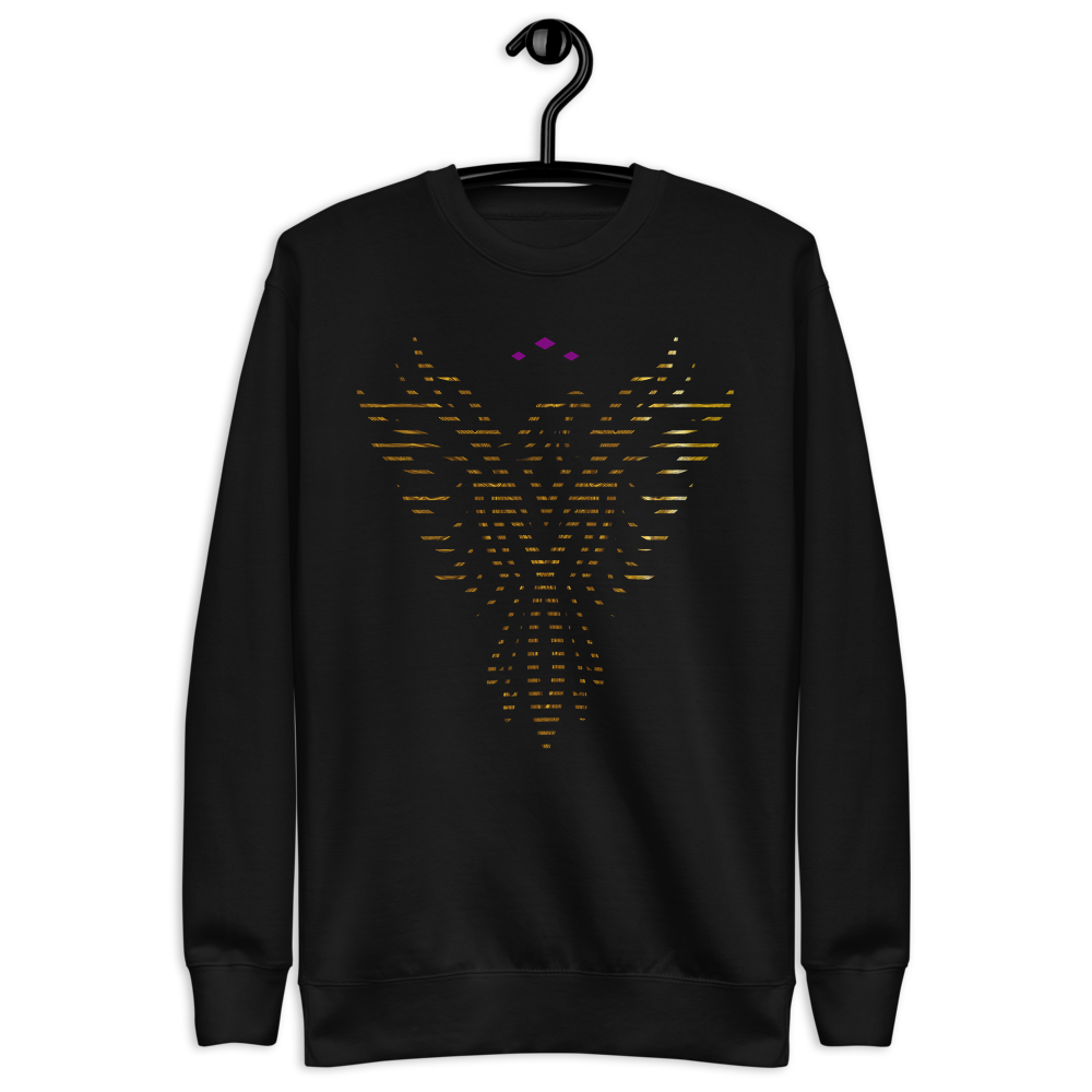 Phoenix Rise | Gold On Black Sweatshirt