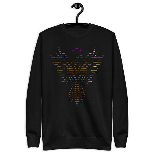 Phoenix Rise | Gold On Black Sweatshirt