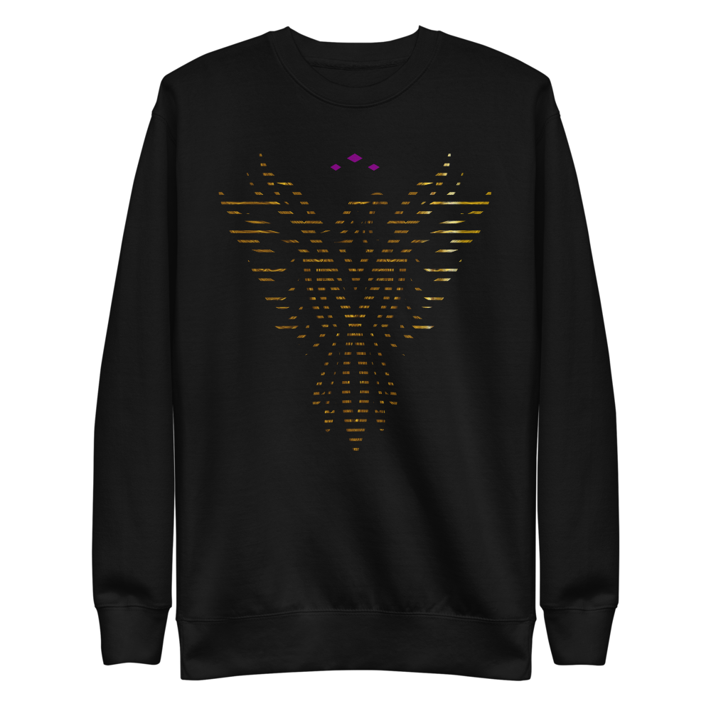 Phoenix Rise | Gold On Black Sweatshirt