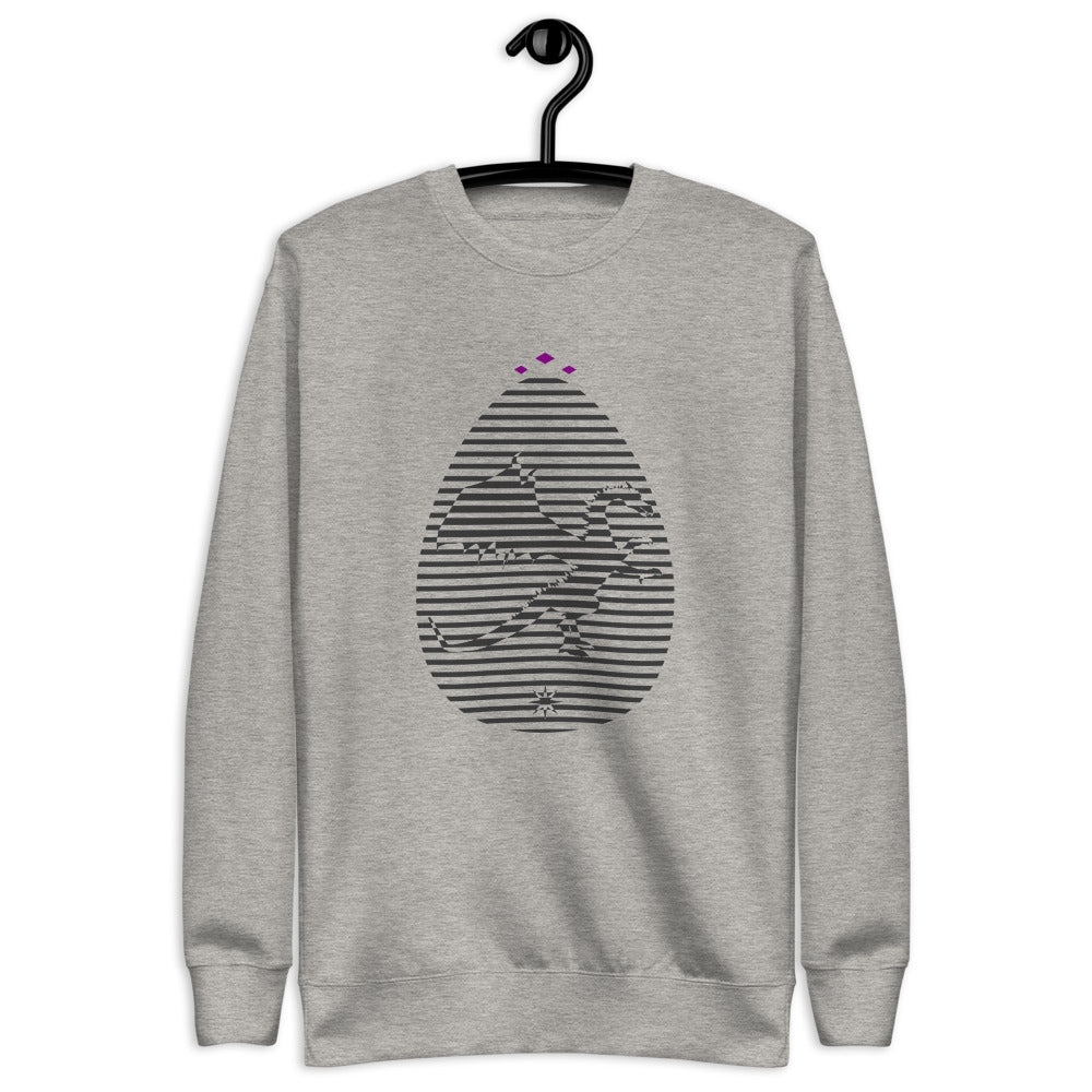 Dragon's Egg | Grey On Grey Sweatshirt