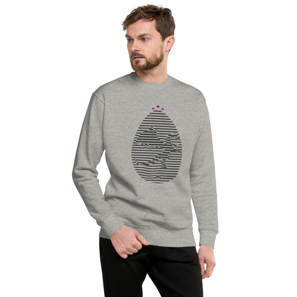 Dragon's Egg | Grey On Grey Sweatshirt