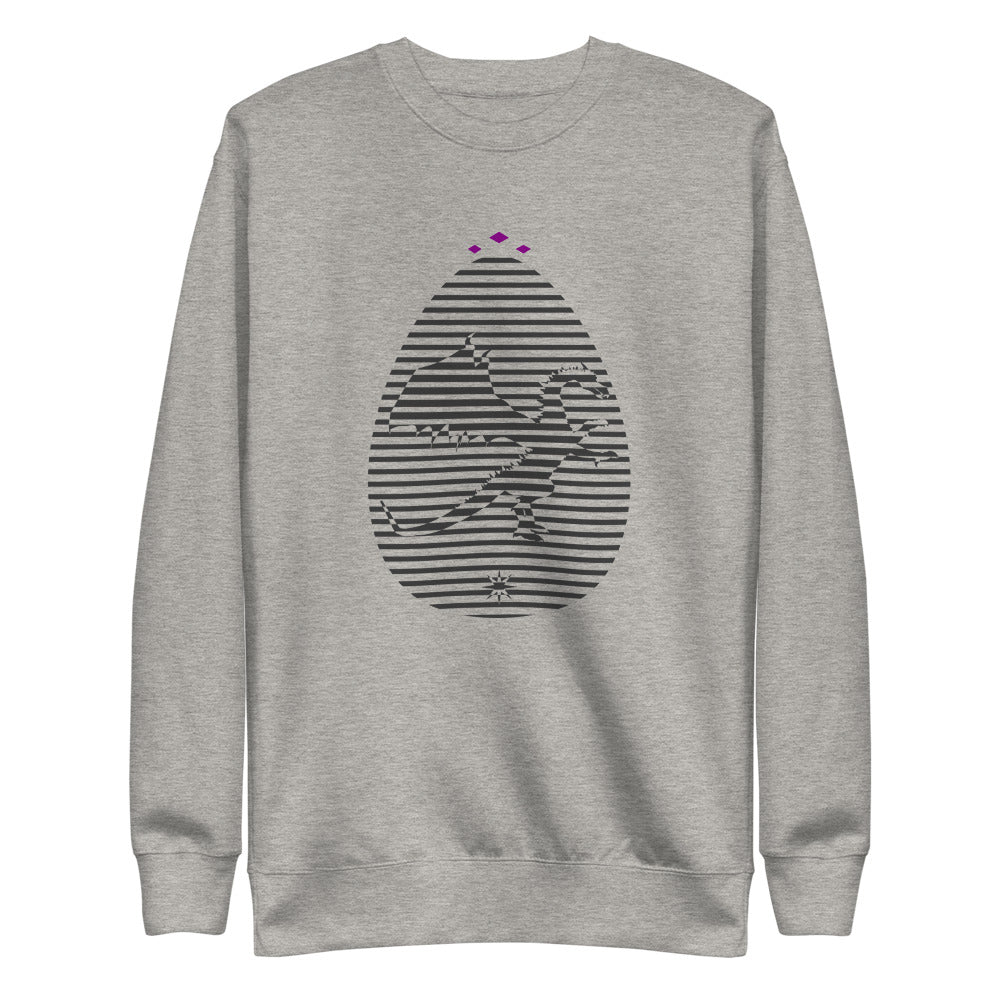 Dragon's Egg | Grey On Grey Sweatshirt