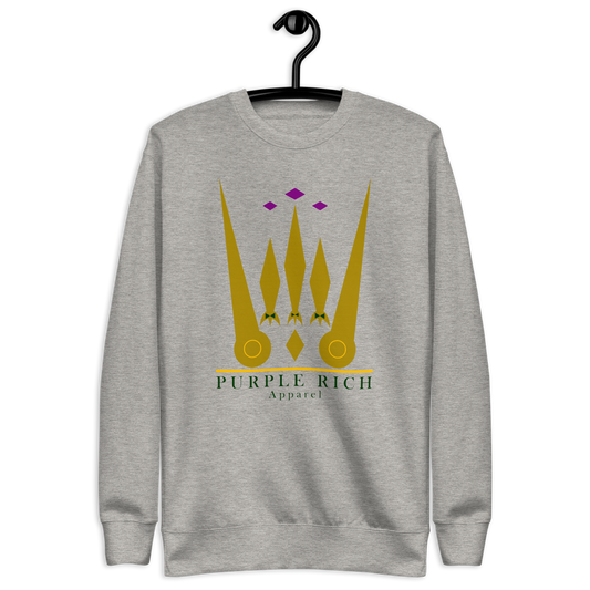Purple Rich Apparel | Colors On Grey Sweatshirt