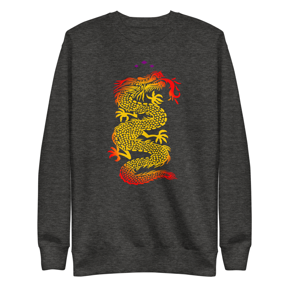 Dragon | Colors On Charcoal Sweatshirt