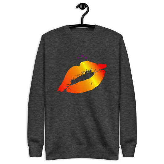 Kiss Me | Fire On Charcoal Sweatshirt